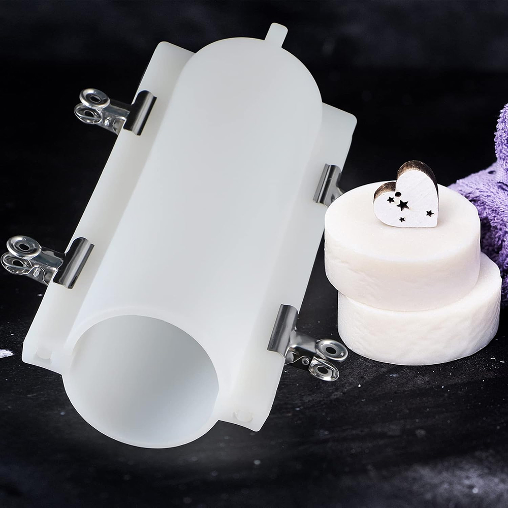 Soap Making Kit For Beginners - Klipsli Büyük Silindir Tüp Sabun Kalıbı,