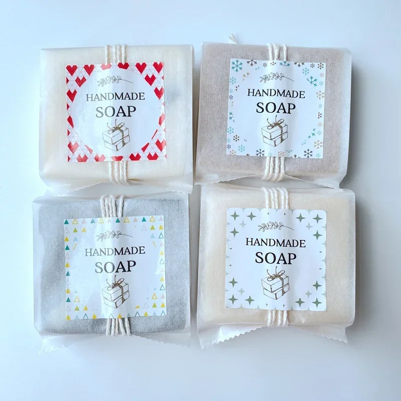 Kraft Soap Label - Çıkartmalar Ile El Yapımı Sabun Ambalaj