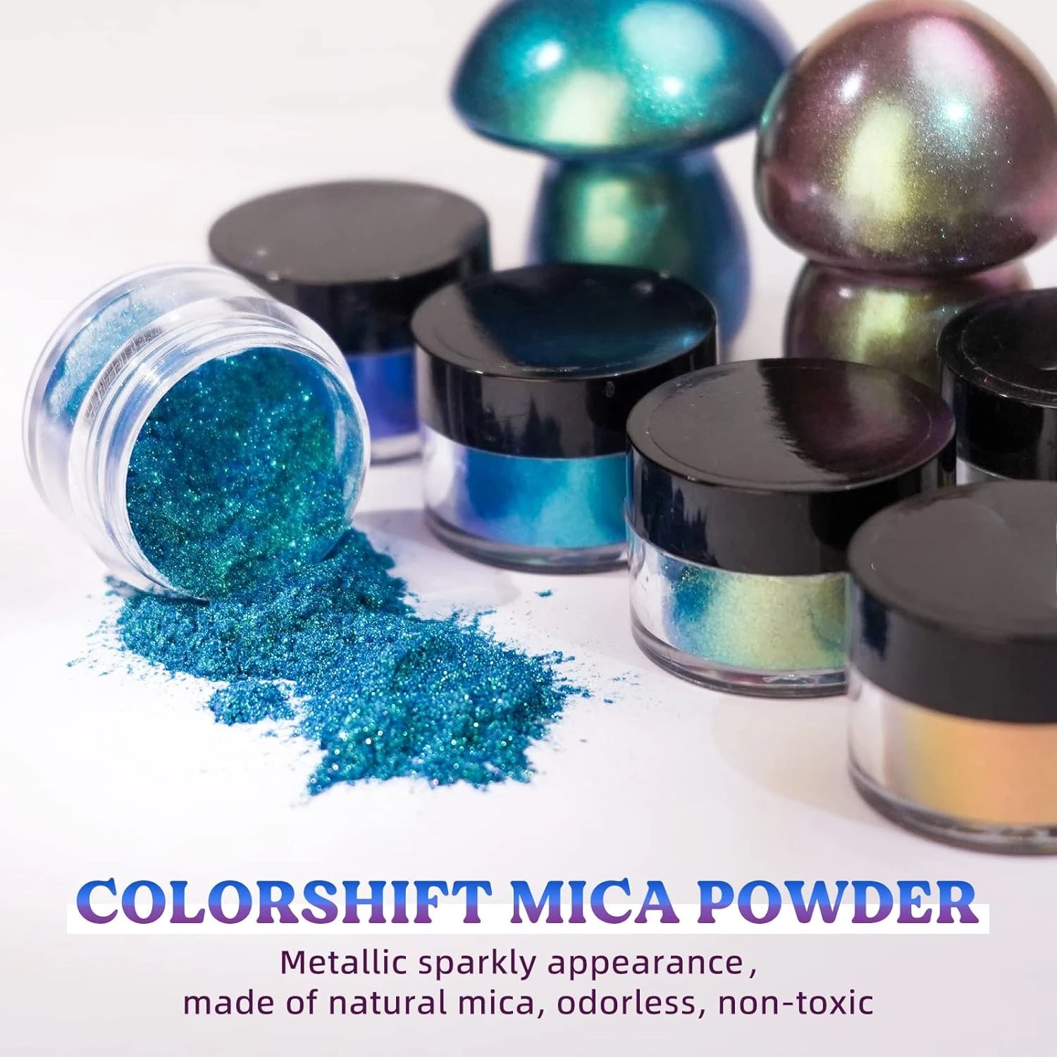 Mica Powder Colorant - 18 Renkli Bukalemun Mika Tozu: Kendin