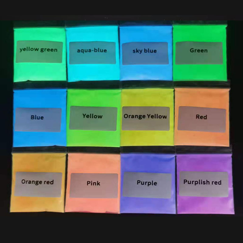 Mica Powder Colorant - 10 g/torba Aqua tarzı karanlıkta parlayan