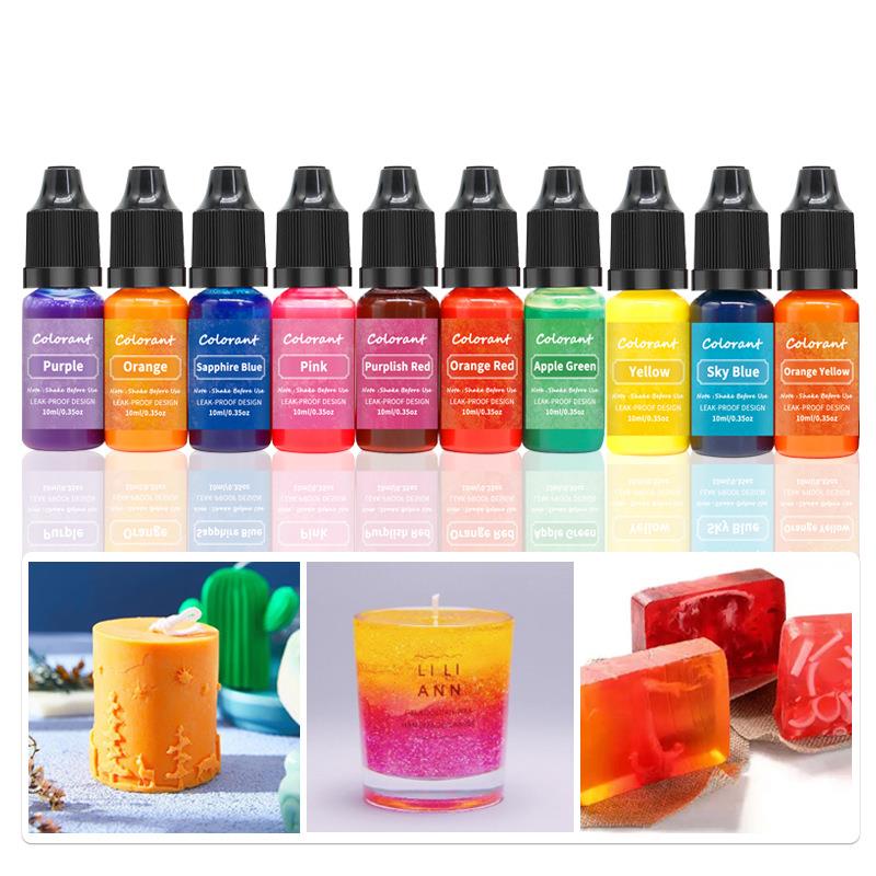 Soap Making Jelly - 20 renk 10ml mum balmumu Pigment
