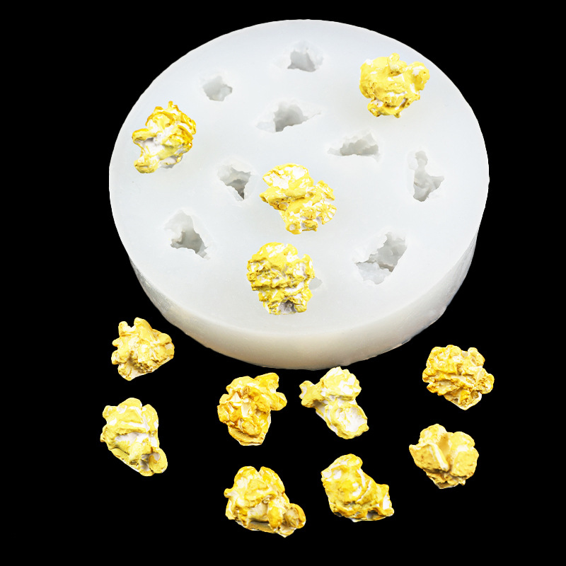 Soap Making Jelly - 12 delikli Patlamış Mısır Silikon Kalıplar