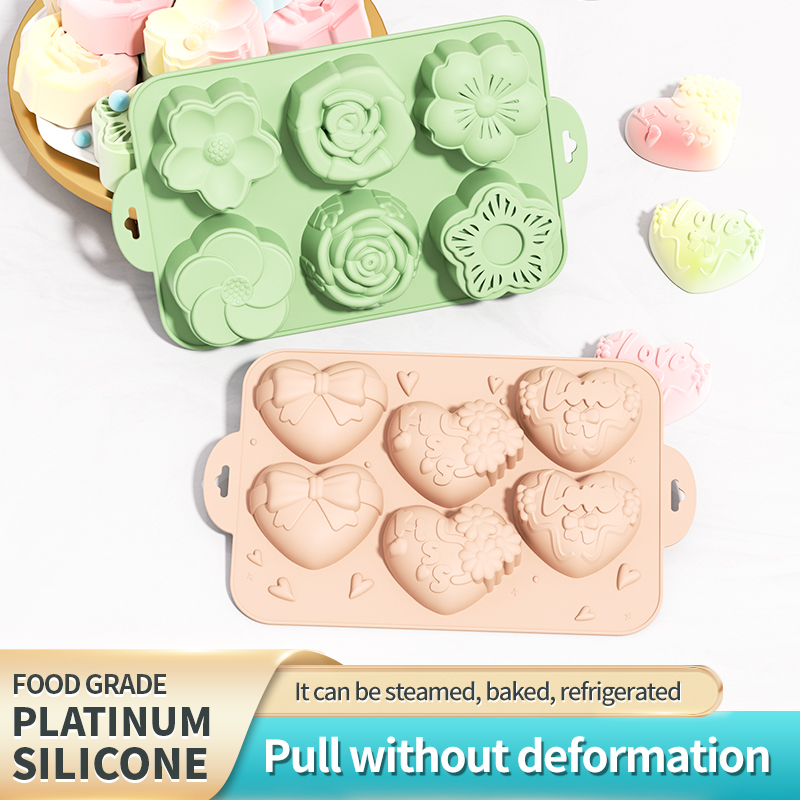 Soap Making Jelly - Silikon Sabun Kalıbı, Farklı Şekillerde Kalp
