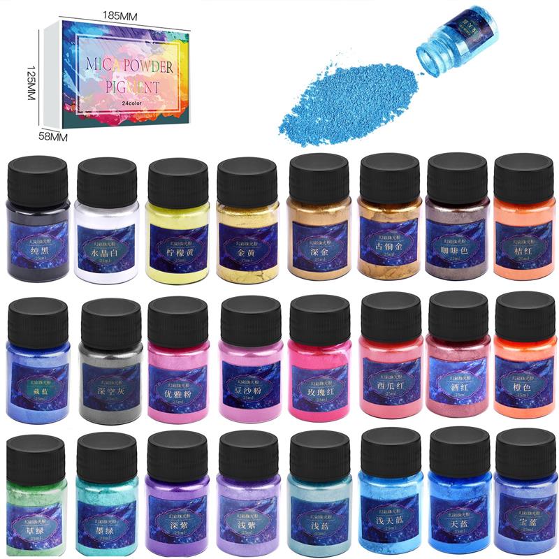 Mica Powder Colorant - 24 renk epoksi reçine boya mika