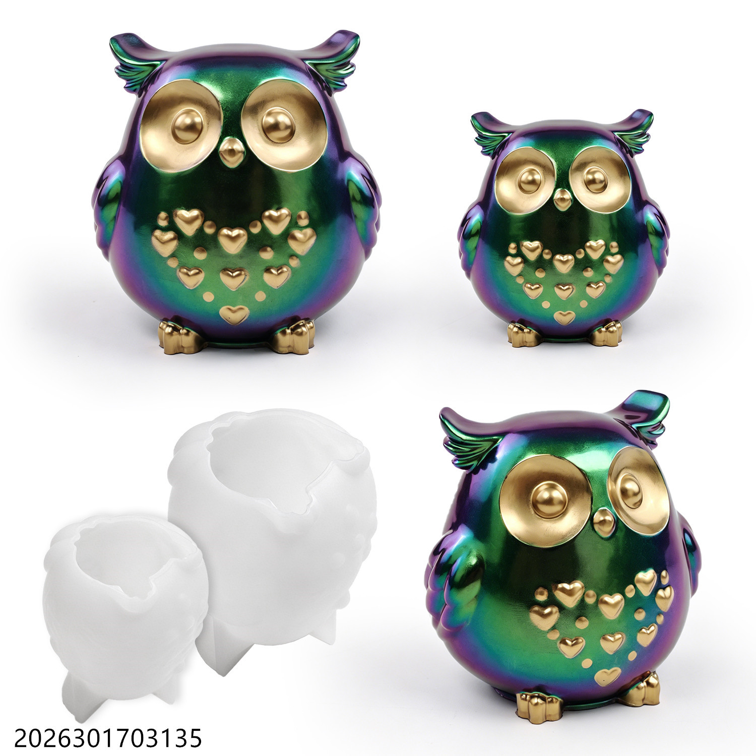 Soap Making Accessories - Baykuş silikon kalıp 3D kuş şekli