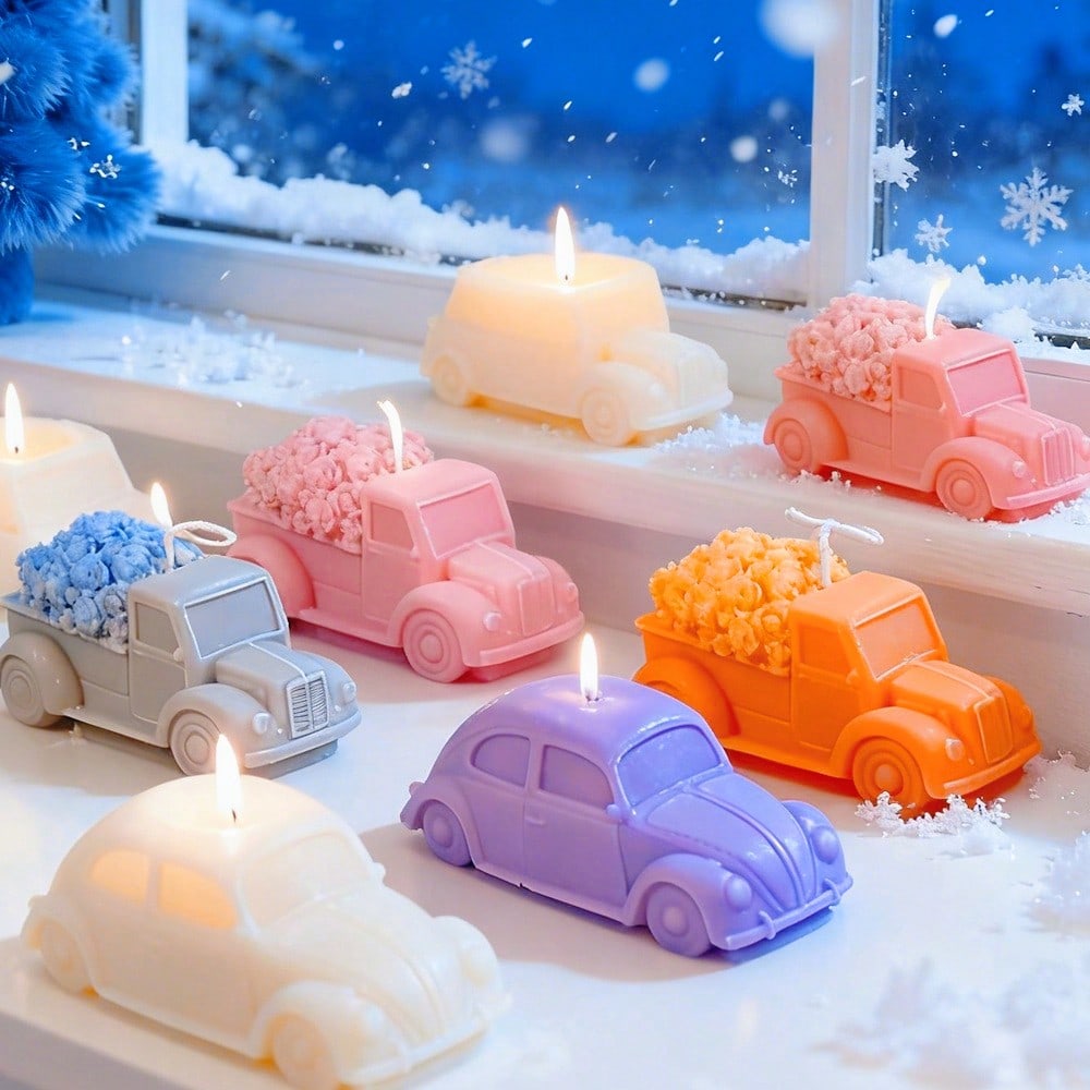 Soap Making For Beginners - Çok Amaçlı Silikon Mum Kalıbı Gül