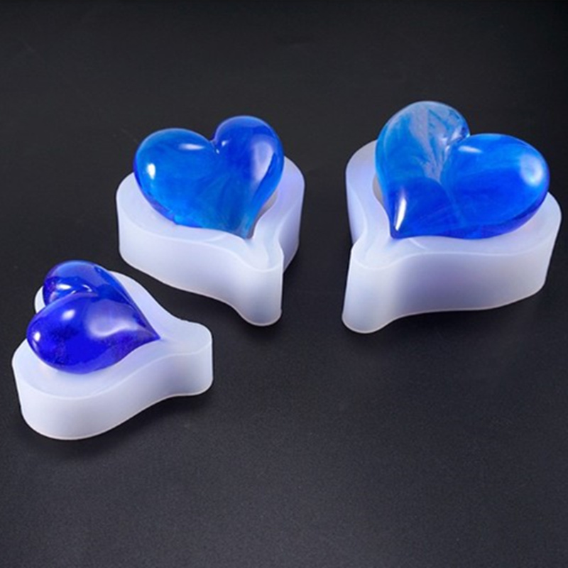 Soap Making For Beginners - 1 adet 3D kalp şekli silikon