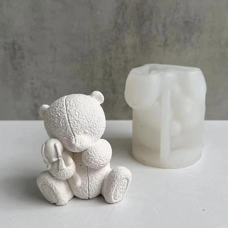 Soap Making For Beginners - Dokuma Ayı Mum silikon kalıp 3D