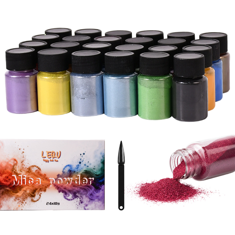 Mica Powder Colorant - 24 Renkli Bukalemun Mika Tozu: Kendin