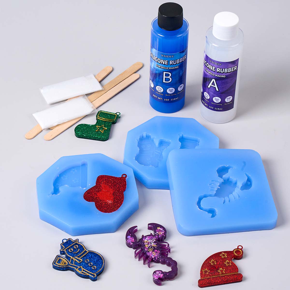 118ml/296ml Silikon Kalıp Yapı - Soap Making Kit incelemesi ve fiyatı