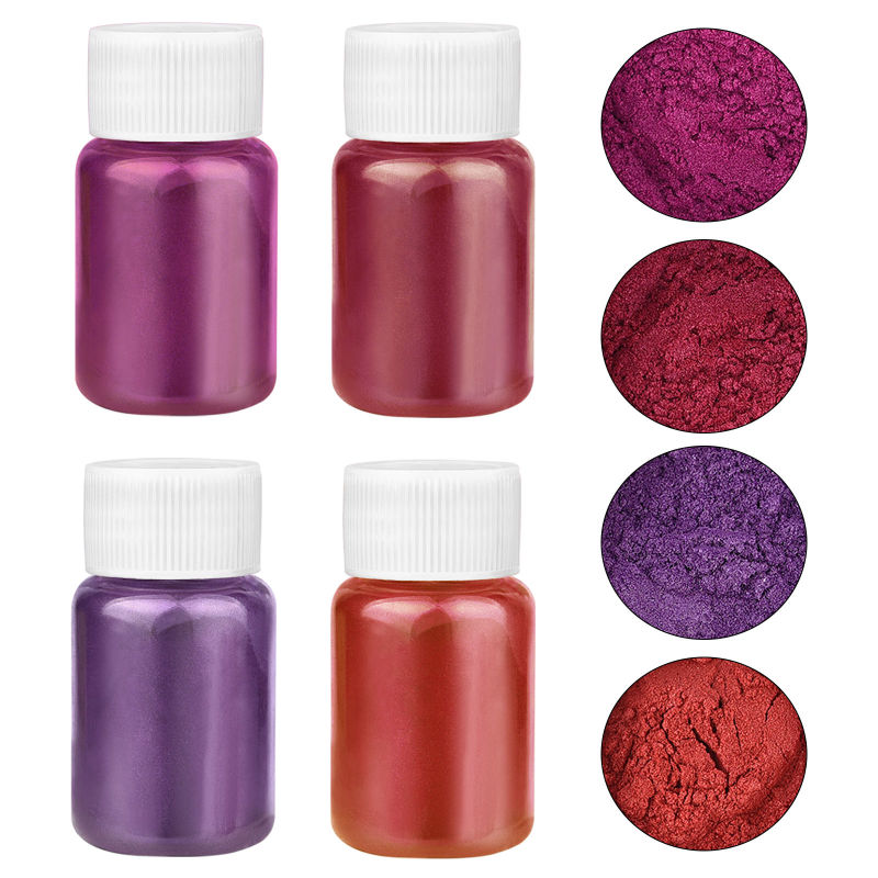 4 renk/Set sedefli toz reçine  - Mica Powder Colorant incelemesi ve fiyatı