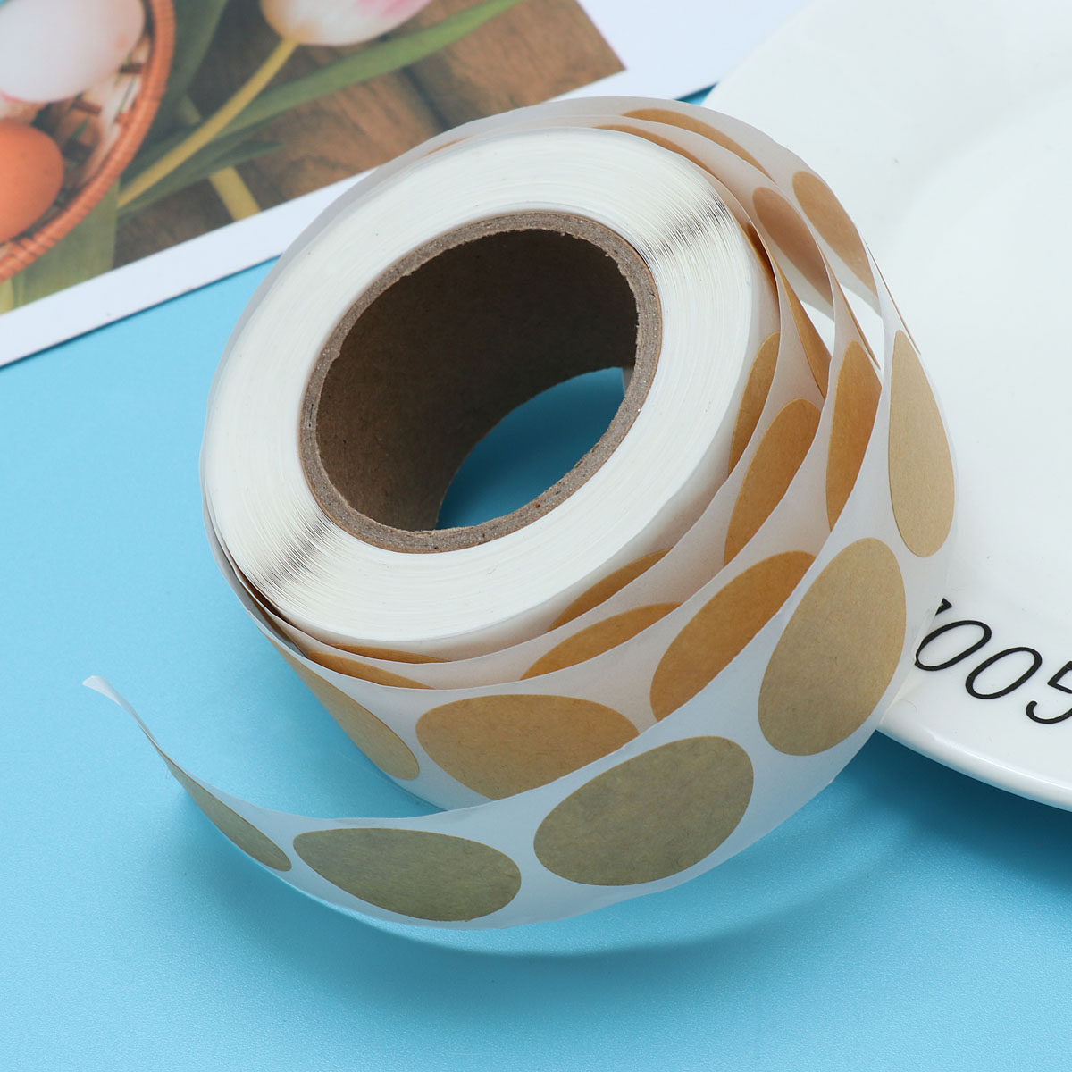 500 Adet Kraft Kağıt Yuvarlak  - Kraft Soap Label incelemesi ve fiyatı