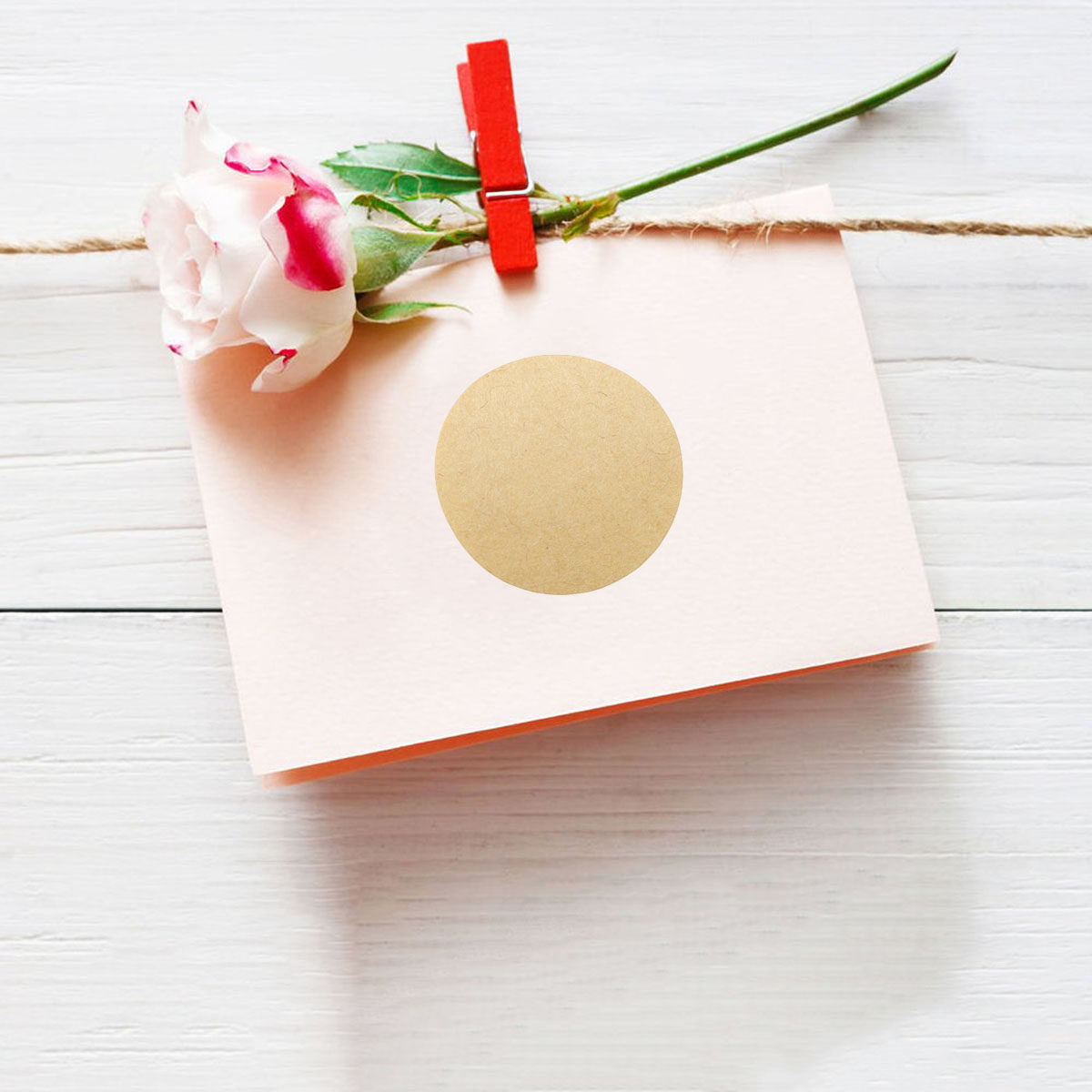 500 Adet Kraft Kağıt Yuvarlak  - Kraft Soap Label incelemesi ve fiyatı