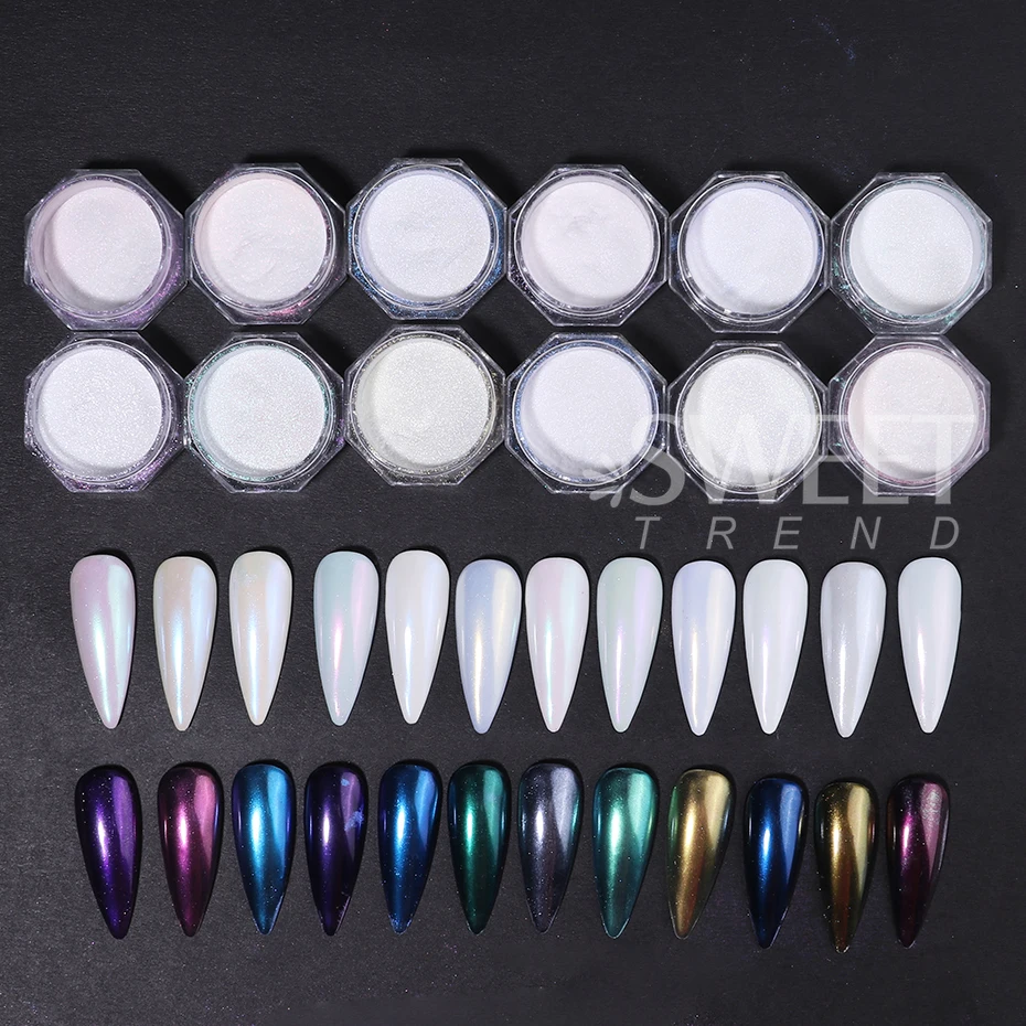 12 adet/set Işıltılı Aurora Tı - Mica Powder Colorant incelemesi ve fiyatı