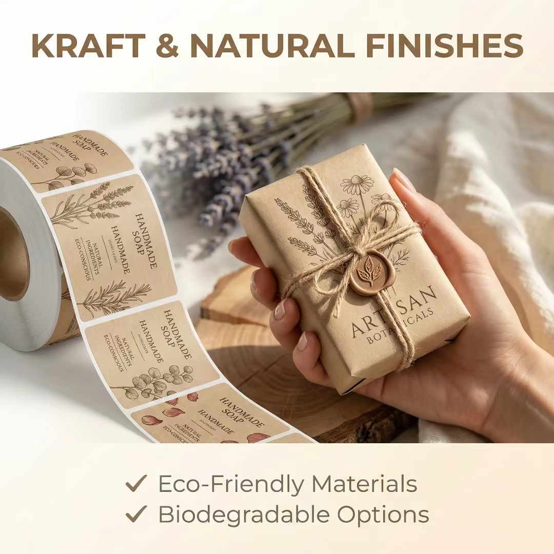 Özel Ekolojik Kraft Kağıt Sabu - Kraft Soap Label incelemesi ve fiyatı