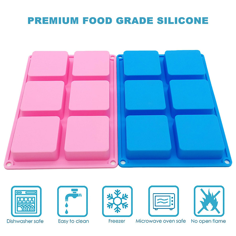 Kare sabun kalıpları 6-Cavity  - Melt Pour Soap Base incelemesi ve fiyatı