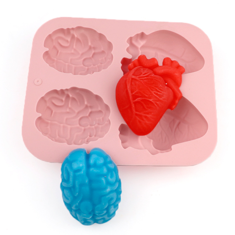 İnsan Beyni ve Kalp Silikon Ka - Soap Making Jelly incelemesi ve fiyatı