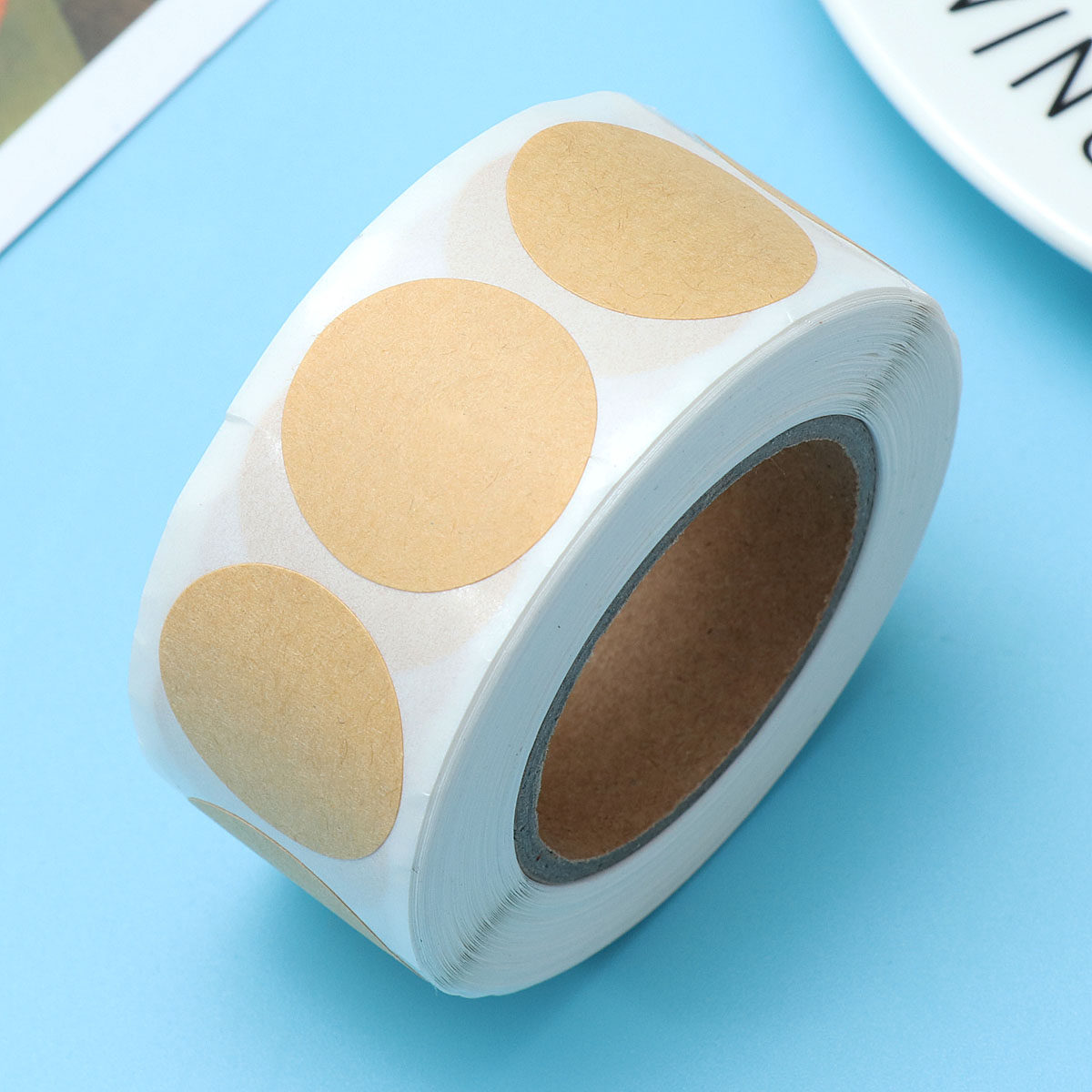 500 Adet Kraft Kağıt Yuvarlak  - Kraft Soap Label incelemesi ve fiyatı