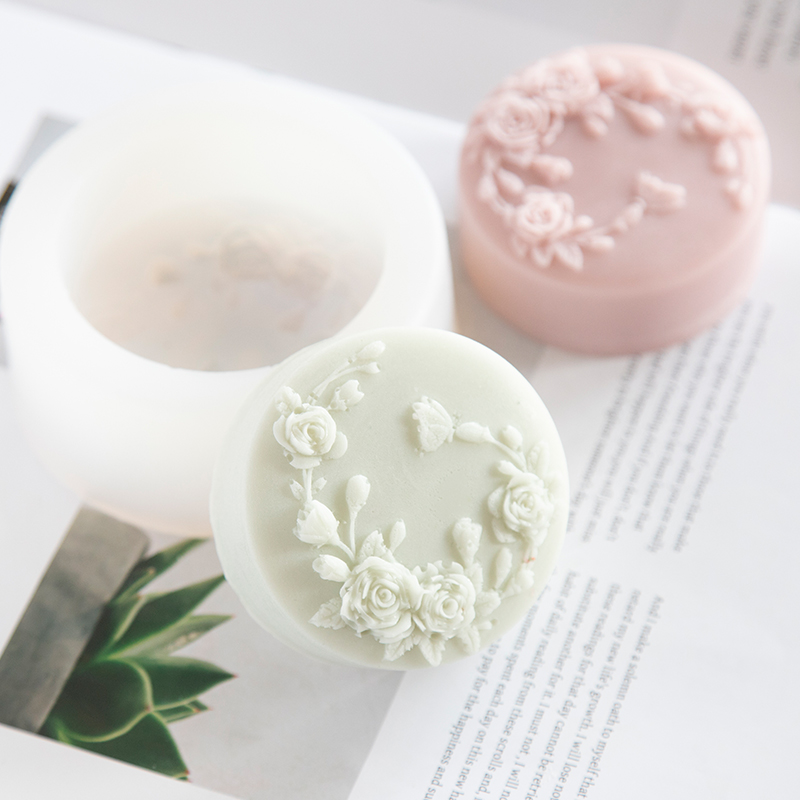 Yuvarlak Şekil Gül Çiçek El Ya - Soap Making Accessories incelemesi ve fiyatı