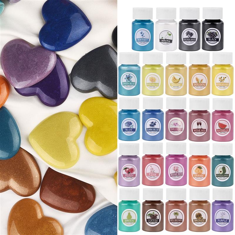 24 renk epoksi reçine boya mik - Mica Powder Colorant incelemesi ve fiyatı